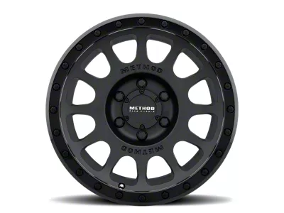 Method Race Wheels MR305 NV Matte Black with Gloss Black Lip 8-Lug Wheel; 20x9; 18mm Offset (07-10 Sierra 3500 HD SRW)
