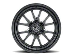 Method Race Wheels MR802 Double Black Milled 6-Lug Wheel; 20x9; 12mm Offset (07-13 Silverado 1500)
