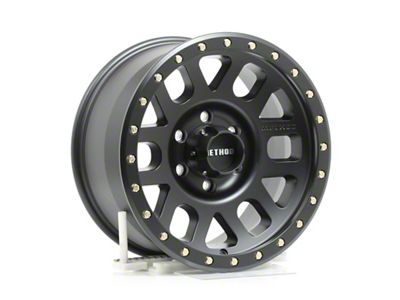 Method Race Wheels MR309 Grid Matte Black 6-Lug Wheel; 17x8.5; 0mm Offset (07-14 Yukon)