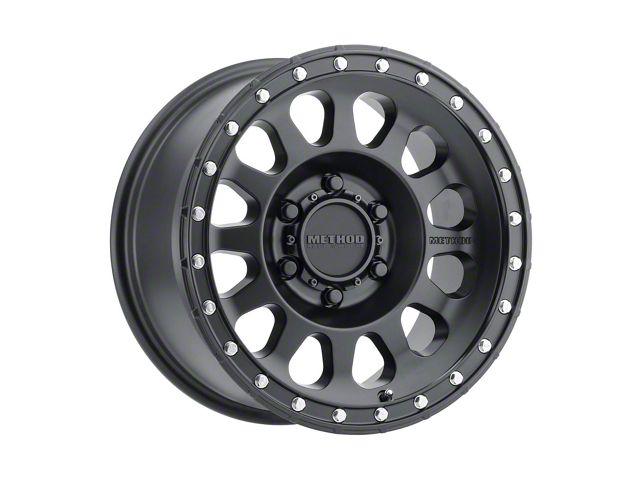 Method Race Wheels MR315 Matte Black 6-Lug Wheel; 17x9; -12mm Offset (07-14 Yukon)