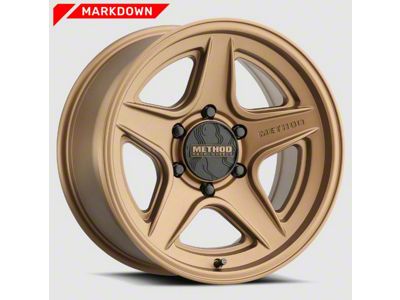 Method Race Wheels MR319 Bronze 8-Lug Wheel; 17x8.5; 0mm Offset (08-10 F-250 Super Duty)