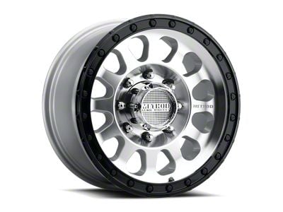 Method Race Wheels MR315 Machined with Gloss Black Lip 8-Lug Wheel; 17x8.5; 0mm Offset (10-18 RAM 2500)