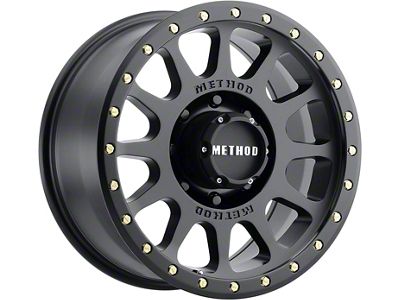 Method Race Wheels MR305 NV HD Matte Black 8-Lug Wheel; 18x9; 18mm Offset (15-19 Sierra 2500 HD)