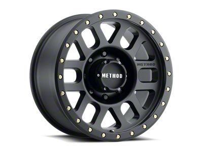 Method Race Wheels MR309 Grid Matte Black 8-Lug Wheel; 17x8.5; 0mm Offset (15-19 Sierra 2500 HD)