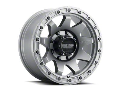 Method Race Wheels MR317 Titanium 8-Lug Wheel; 20x9; 18mm Offset (15-19 Sierra 2500 HD)