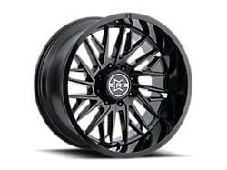 Method Race Wheels MR801 Gloss Black Milled 8-Lug Wheel; 22x12; -40mm Offset (15-19 Sierra 2500 HD)
