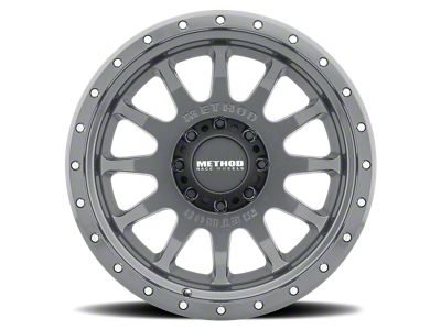 Method Race Wheels MR605 NV Gloss Titanium 8-Lug Wheel; 20x10; -24mm Offset (15-19 Silverado 2500 HD)