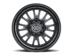 Method Race Wheels MR802 Double Black Milled 8-Lug Wheel; 20x9; -12mm Offset (15-19 Silverado 3500 HD SRW)