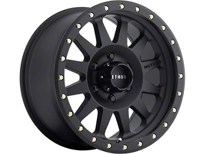 Method Race Wheels MR304 Double Standard Matte Black 6-Lug Wheel; 17x8.5; 0mm Offset (15-20 Tahoe)
