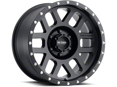 Method Race Wheels MR306 Mesh Matte Black 6-Lug Wheel; 17x8.5; 0mm Offset (15-20 Tahoe)