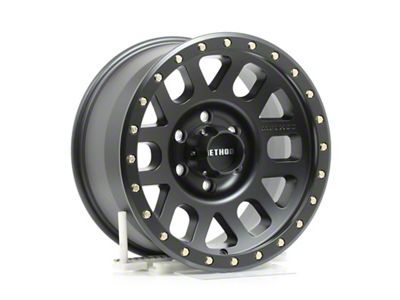 Method Race Wheels MR309 Grid Matte Black 6-Lug Wheel; 17x8.5; 0mm Offset (15-20 Tahoe)