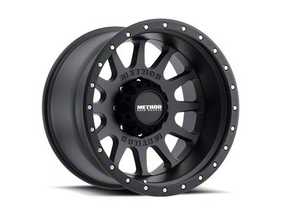 Method Race Wheels MR605 NV Matte Black 6-Lug Wheel; 20x9; -12mm Offset (15-20 Tahoe)