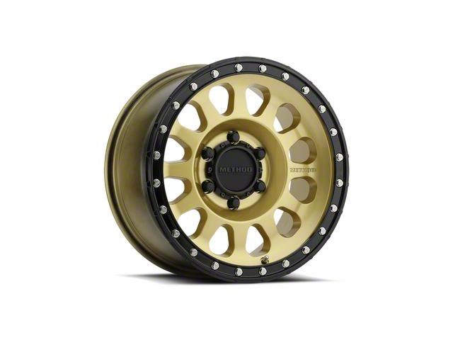 Method Race Wheels MR315 Gold 6-Lug Wheel; 17x8.5; 0mm Offset (15-20 Yukon)