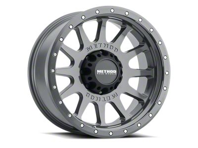 Method Race Wheels MR605 NV Gloss Titanium 8-Lug Wheel; 20x10; -24mm Offset (17-22 F-250 Super Duty)
