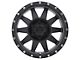 Method Race Wheels MR301 The Standard Matte Black 6-Lug Wheel; 17x9; -12mm Offset (99-06 Sierra 1500)