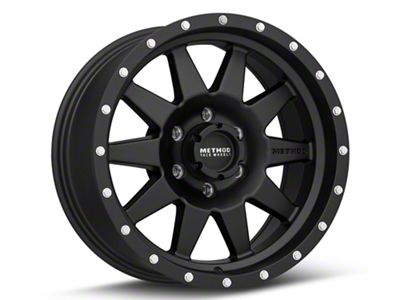 Method Race Wheels MR301 The Standard Matte Black 6-Lug Wheel; 18x9; 18mm Offset (99-06 Sierra 1500)