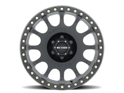 Method Race Wheels MR105 Beadlock Matte Black 6-Lug Wheel; 17x9; -38mm Offset (19-23 Ranger)