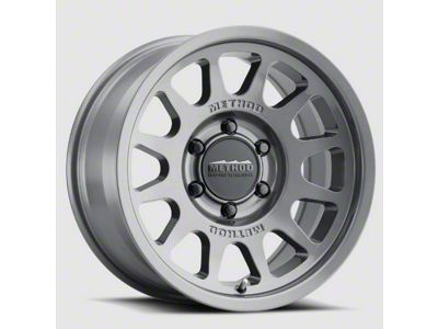 Method Race Wheels MR703 Bead Grip HD Gloss Titanium 6-Lug Wheel; 18x9; 40mm Offset (19-23 Ranger)