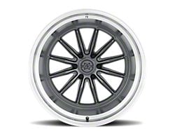 Method Race Wheels MR803 Gloss Titanium with Machined Lip 6-Lug Wheel; 22x12; -40mm Offset (19-23 Ranger)