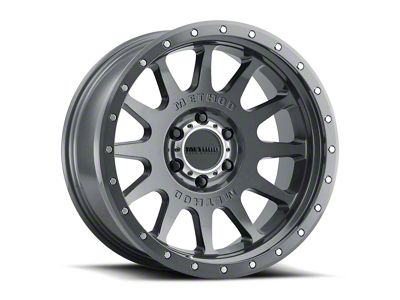 Method Race Wheels MR605 NV Gloss Titanium 6-Lug Wheel; 20x10; -24mm Offset (19-25 Silverado 1500)