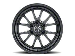 Method Race Wheels MR802 Double Black Milled 6-Lug Wheel; 20x9; -12mm Offset (19-25 Silverado 1500)