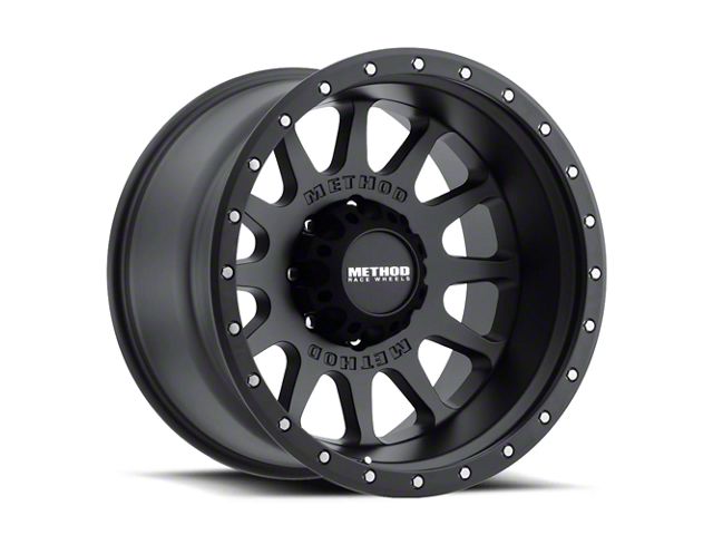 Method Race Wheels MR605 NV Matte Black 8-Lug Wheel; 20x9; -12mm Offset (11-16 F-250 Super Duty)