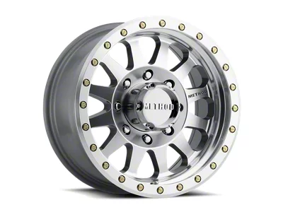 Method Race Wheels MR304 Double Standard Machined 8-Lug Wheel; 20x10; -18mm Offset (2023 F-250 Super Duty)