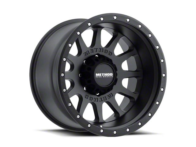 Method Race Wheels MR605 NV Matte Black 8-Lug Wheel; 20x12; -52mm Offset (23-24 F-250 Super Duty)