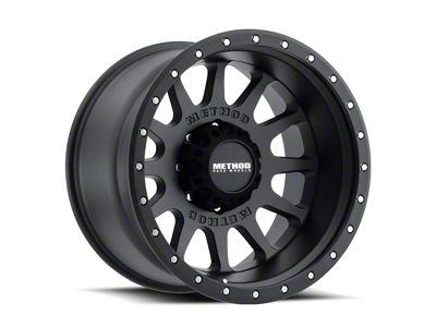 Method Race Wheels MR605 NV Matte Black 8-Lug Wheel; 20x9; -12mm Offset (23-25 F-250 Super Duty)