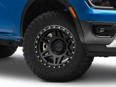 Method Race Wheels MR312 Matte Black 6-Lug Wheel; 17x8.5; 0mm Offset (24-25 Ranger)