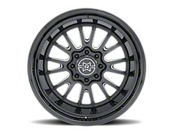 Method Race Wheels MR802 Double Black Milled 8-Lug Wheel; 22x12; -40mm Offset (94-02 RAM 3500 SRW)