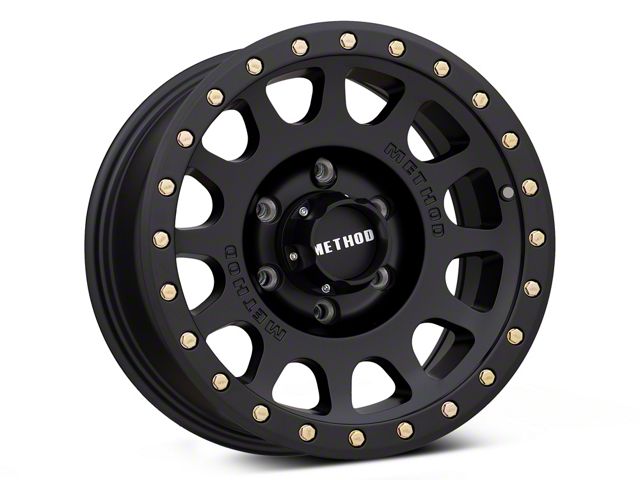 Method Race Wheels MR305 NV Matte Black 6-Lug Wheel; 16x8; 0mm Offset (99-06 Sierra 1500)