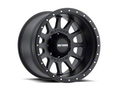 Method Race Wheels MR605 NV Matte Black 6-Lug Wheel; 20x9; -12mm Offset (23-25 Canyon)