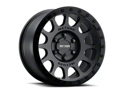 Method Race Wheels MR305 NV Matte Black with Gloss Black Lip 6-Lug Wheel; 17x8.5; 0mm Offset (23-25 Colorado)