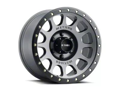 Method Race Wheels MR305 NV Titanium with Matte Black Lip 6-Lug Wheel; 17x8.5; 0mm Offset (23-25 Colorado)