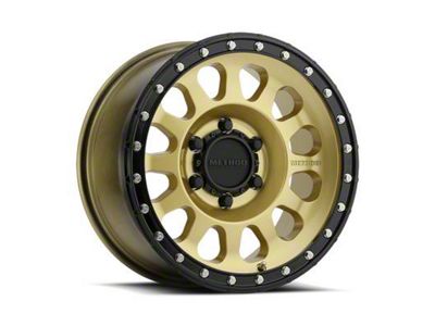 Method Race Wheels MR315 Gold 6-Lug Wheel; 17x8.5; 0mm Offset (23-25 Colorado)