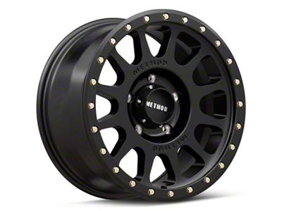 Method Race Wheels MR305 NV Matte Black 5-Lug Wheel; 16x8; 0mm Offset (87-90 Dakota)