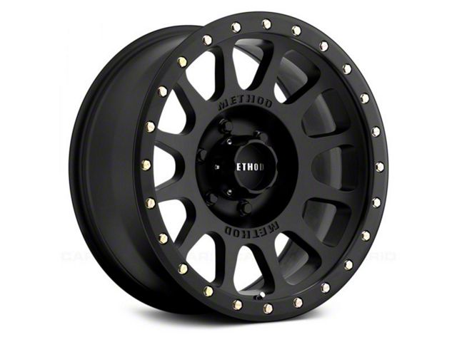 Method Race Wheels MR305 NV Matte Black 5-Lug Wheel; 16x8; 0mm Offset (87-90 Dakota)