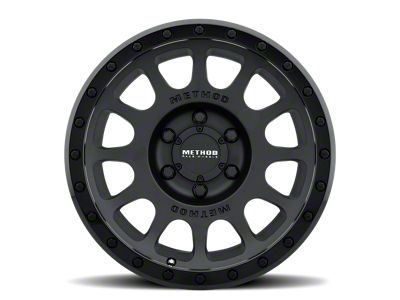 Method Race Wheels MR305 NV Matte Black with Gloss Black Lip 6-Lug Wheel; 20x9; 18mm Offset (21-25 F-150)