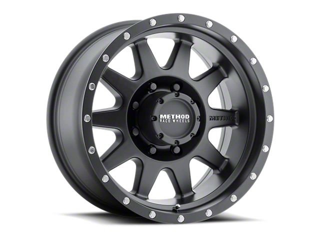 Method Race Wheels MR301 The Standard Matte Black 8-Lug Wheel; 20x10; -18mm Offset (17-22 F-350 Super Duty SRW)