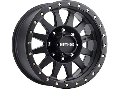 Method Race Wheels MR304 Double Standard Matte Black 8-Lug Wheel; 18x9; 18mm Offset (06-08 RAM 1500 Mega Cab)