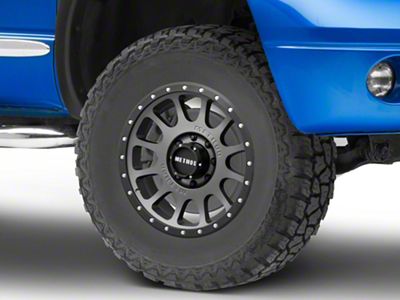 Method Race Wheels MR305 NV Titanium with Matte Black Lip 8-Lug Wheel; 18x9; 18mm Offset (06-08 RAM 1500 Mega Cab)