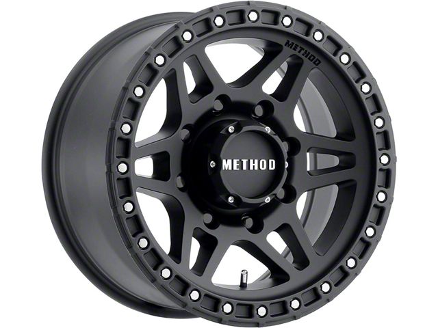 Method Race Wheels MR312 Matte Black 8-Lug Wheel; 17x8.5; 0mm Offset (06-08 RAM 1500 Mega Cab)