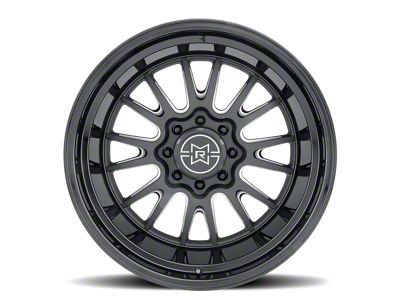 Method Race Wheels MR802 Double Black Milled 8-Lug Wheel; 22x12; -40mm Offset (06-08 RAM 1500 Mega Cab)
