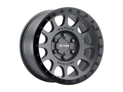 Method Race Wheels MR305 NV Matte Black with Gloss Black Lip 8-Lug Wheel; 17x8.5; 0mm Offset (19-24 RAM 2500)