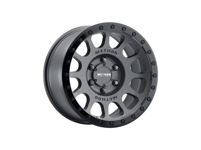 Method Race Wheels MR305 NV Matte Black with Gloss Black Lip 8-Lug Wheel; 17x8.5; 0mm Offset (19-24 RAM 2500)
