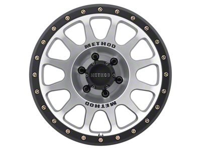 Method Race Wheels MR305 NV Machined with Matte Black Lip 6-Lug Wheel; 17x8.5; 25mm Offset (24-25 Ranger)