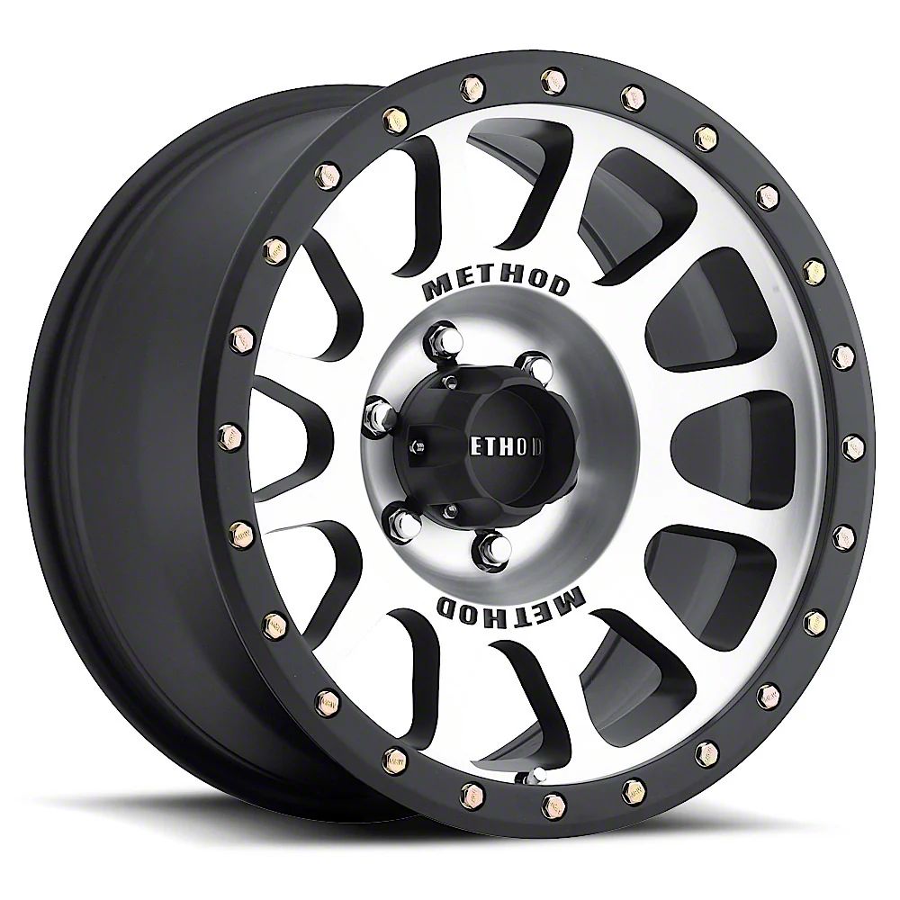 Method Race Wheels Ranger MR305 NV Machined with Matte Black Lip 6-Lug ...