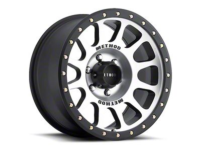 Method Race Wheels MR305 NV Machined with Matte Black Lip 6-Lug Wheel; 18x9; 18mm Offset (24-25 Ranger)