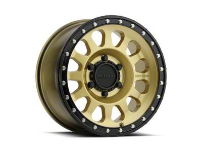Method Race Wheels MR315 Gold 6-Lug Wheel; 17x8.5; 0mm Offset (19-23 Ranger)
